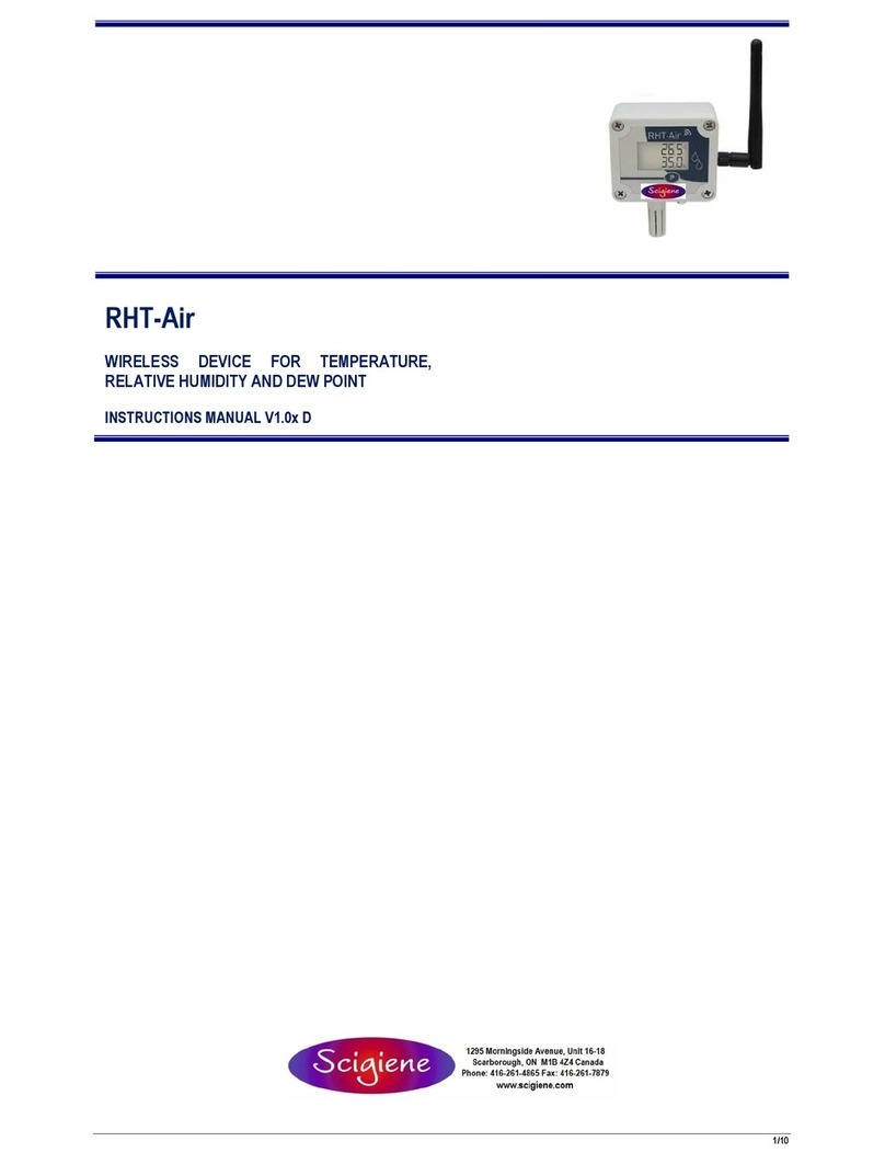 scigiene RHT-Air User manual
