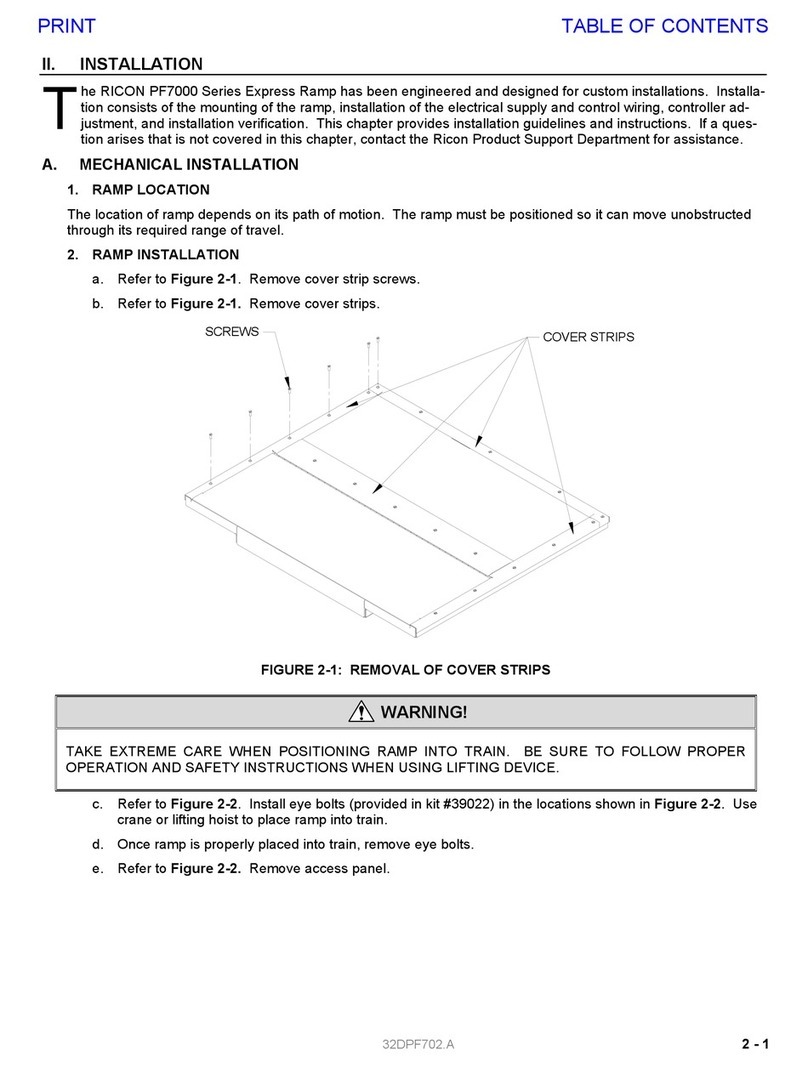 Ricon PF7000 Series User manual