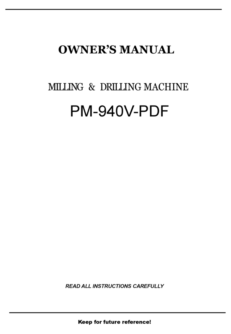Precision matthews PM-940V-PDF owner's manual