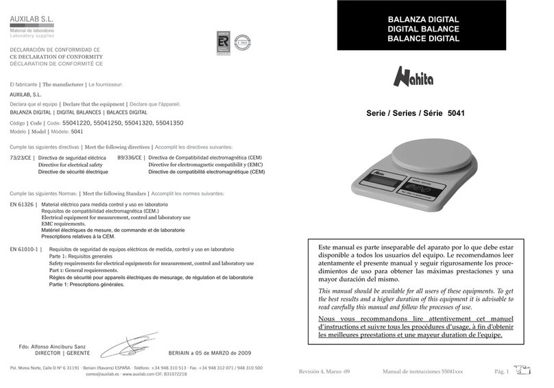 Auxilab Nahita 5041 Series manual