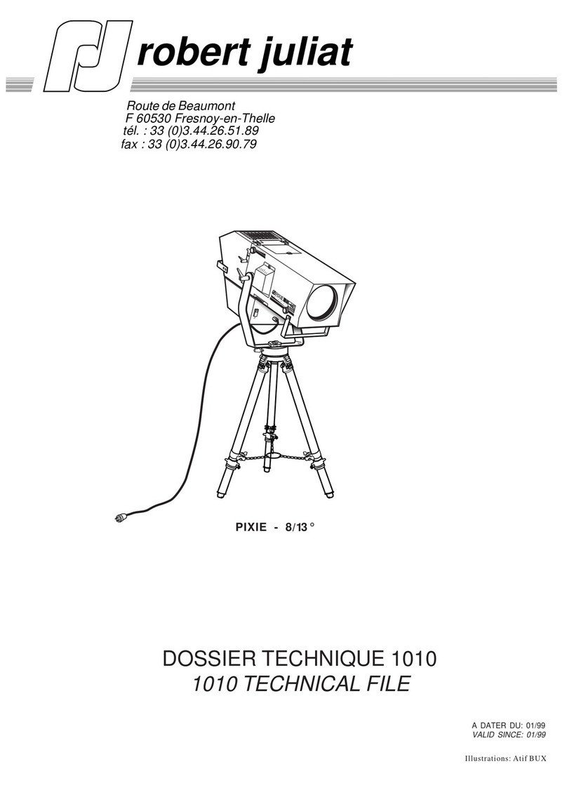 Robert Juliat 1010 User manual