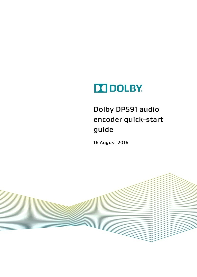 Dolby Laboratories DP591 quick start guide