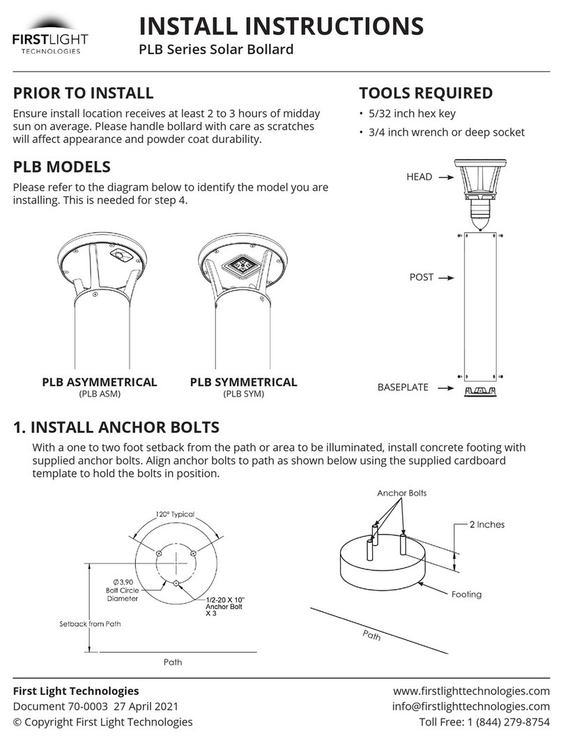 First Light PLB Series Install instructions