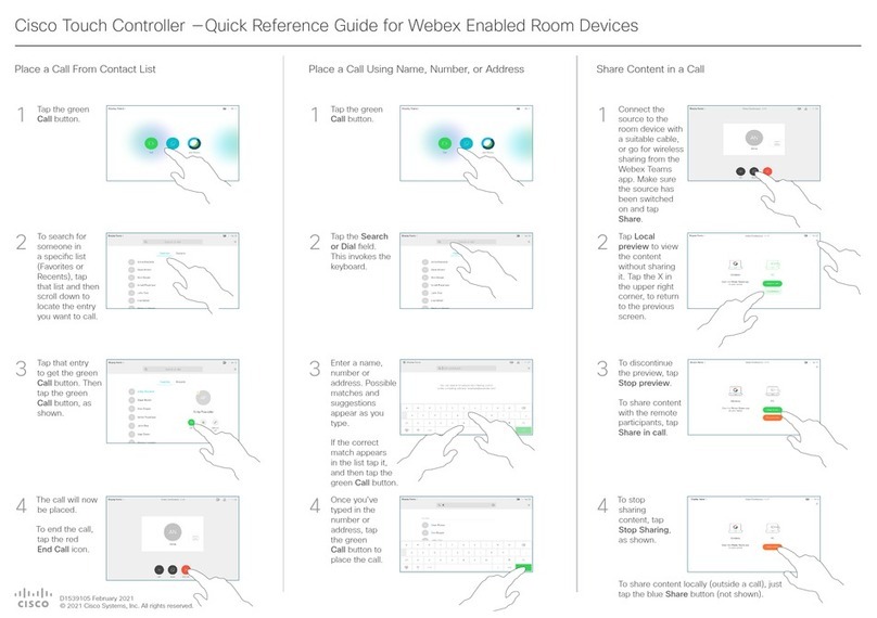 Cisco Spark Room Kit User manual