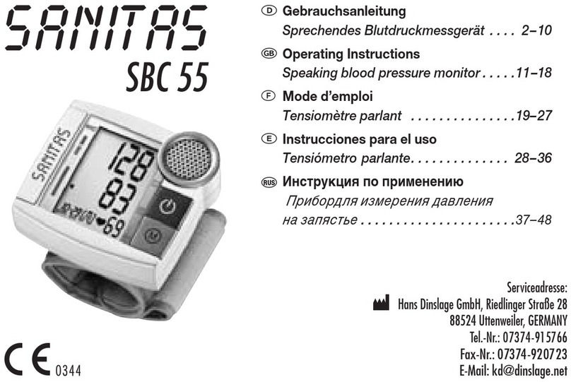 Sanitas SBC 55 User manual