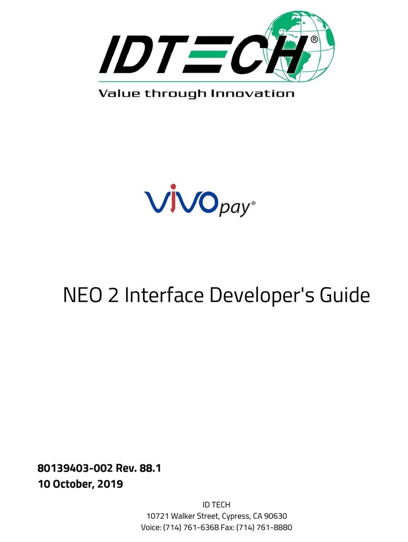 IDTECH Vivopay Neo 2 Developer's guide
