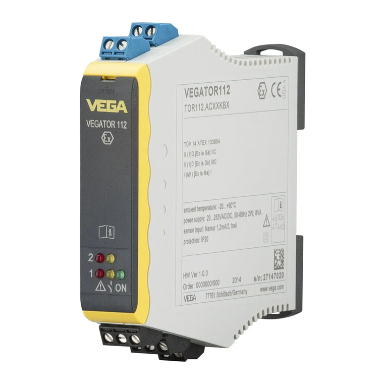 Vega VEGATOR 112 operating instructions