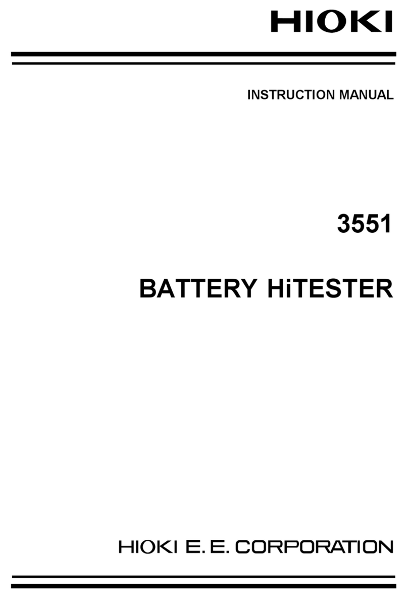 Hioki 3551 User manual