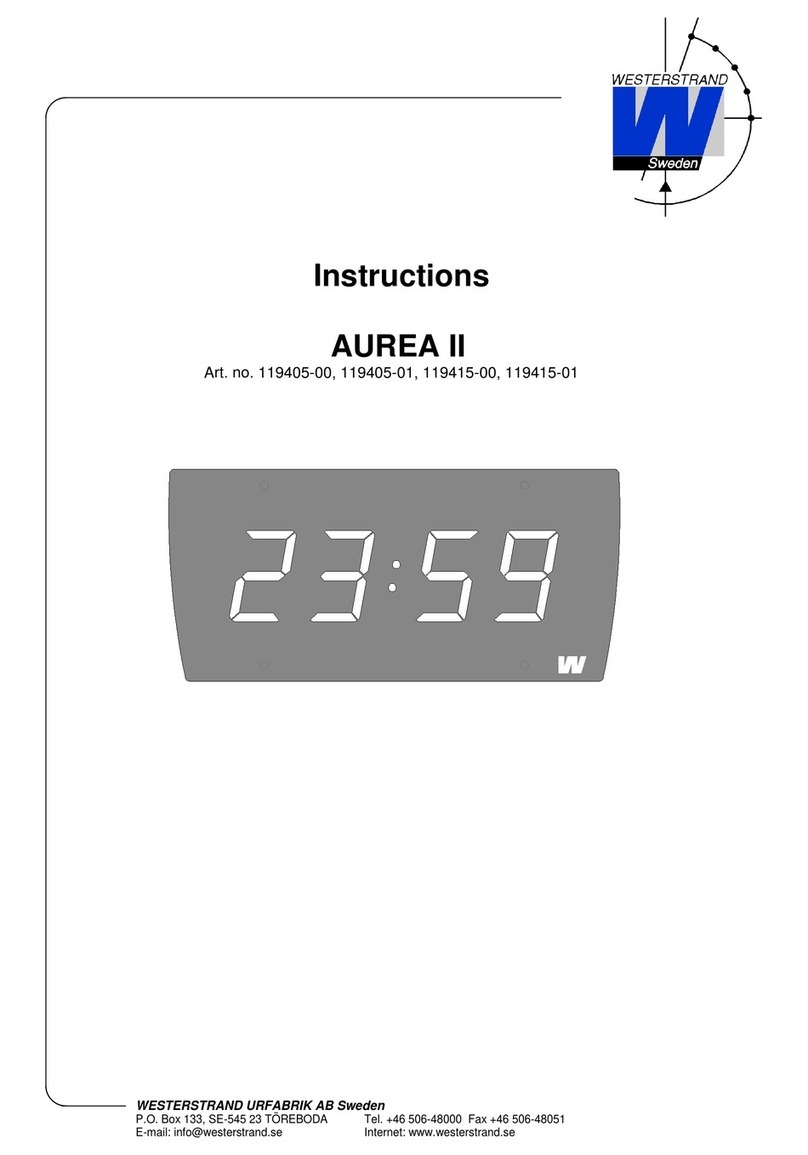 WESTERSTRAND AUREA II instructions