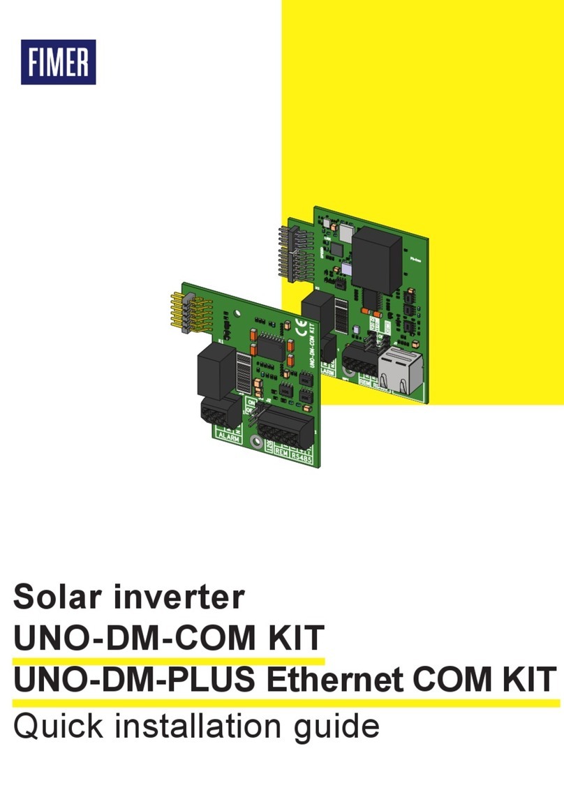 Fimer UNO-DM-COM KIT User manual