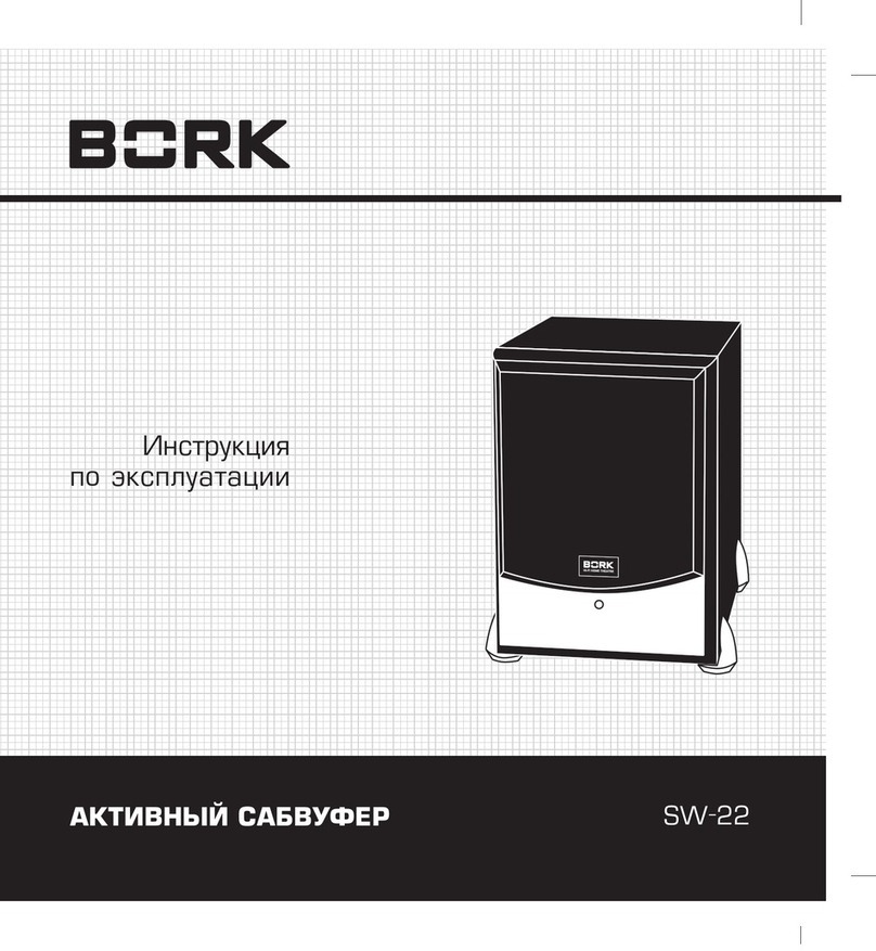 BORK SW-22 instruction manual