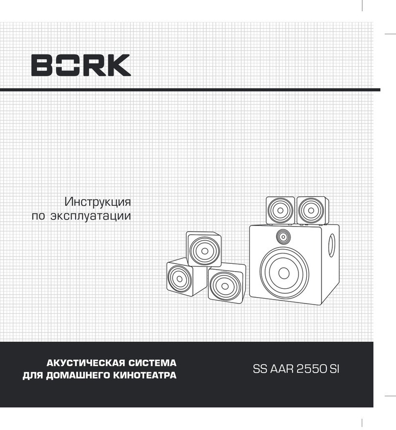 BORK SS AAR 2550 SI instruction manual