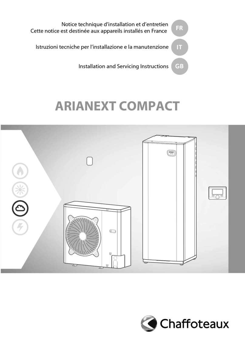 CHAFFOTEAUX ARIANEXT COMPACT Installation and servicing instructions