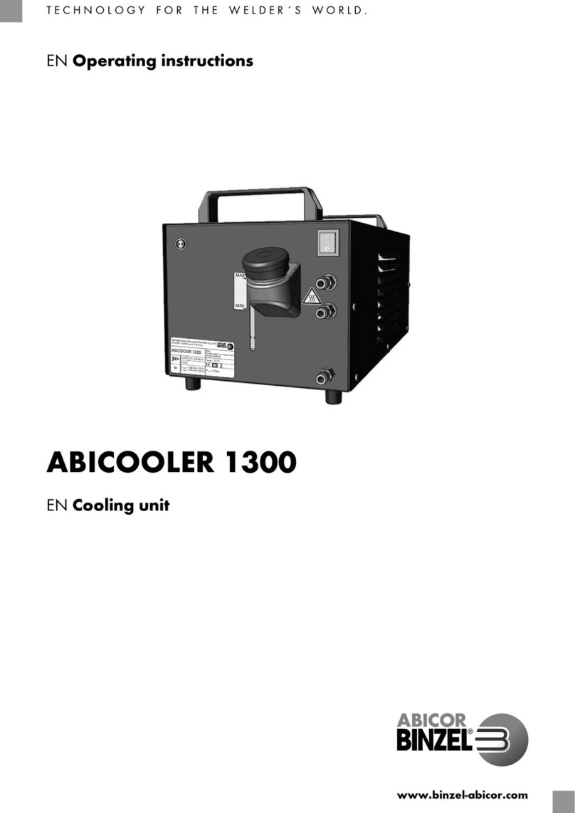 Abicor Binzel ABICOOLER 1300 operating instructions