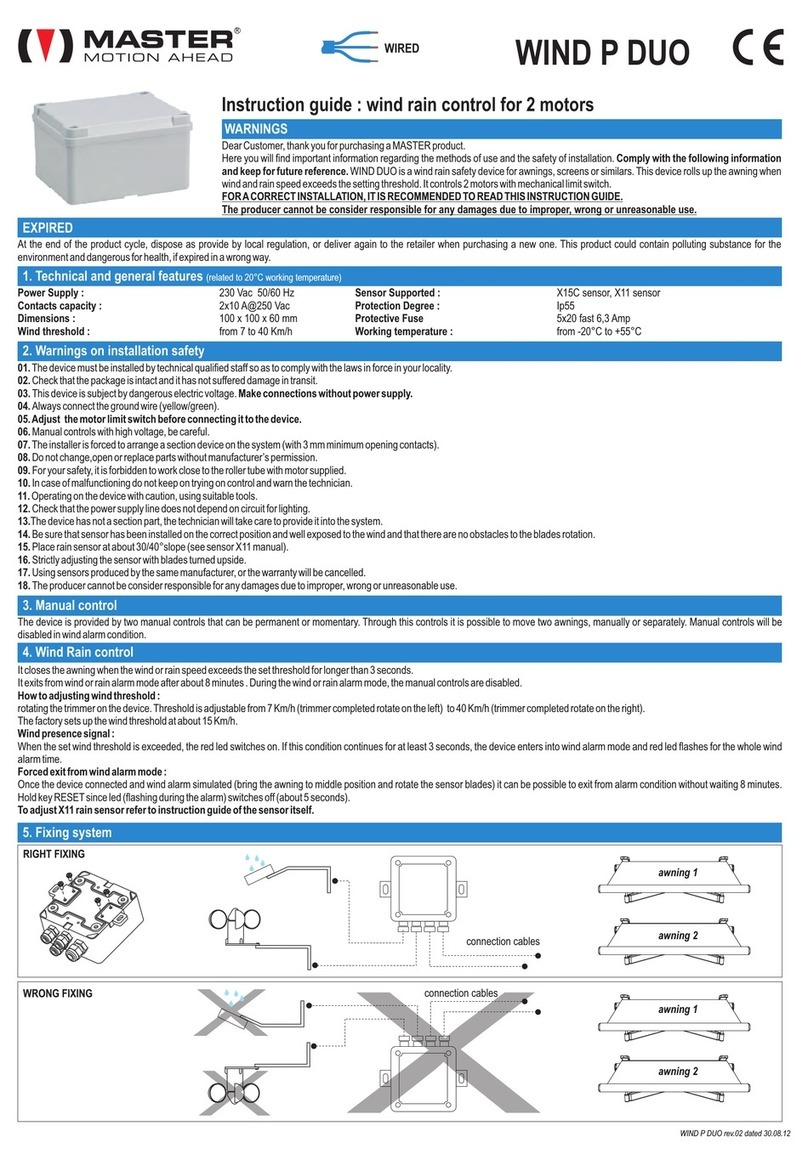 Master WIND P DUO Instruction guide