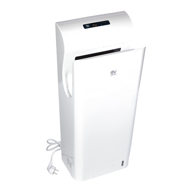 Vortice VORT SUPER DRY UV User manual Vortice VORT SUPER DRY UV User manual