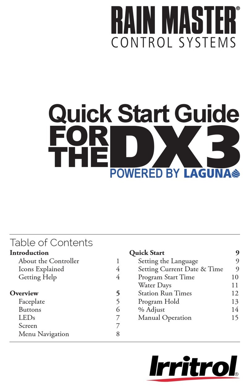 RainMaster DX3 quick start guide