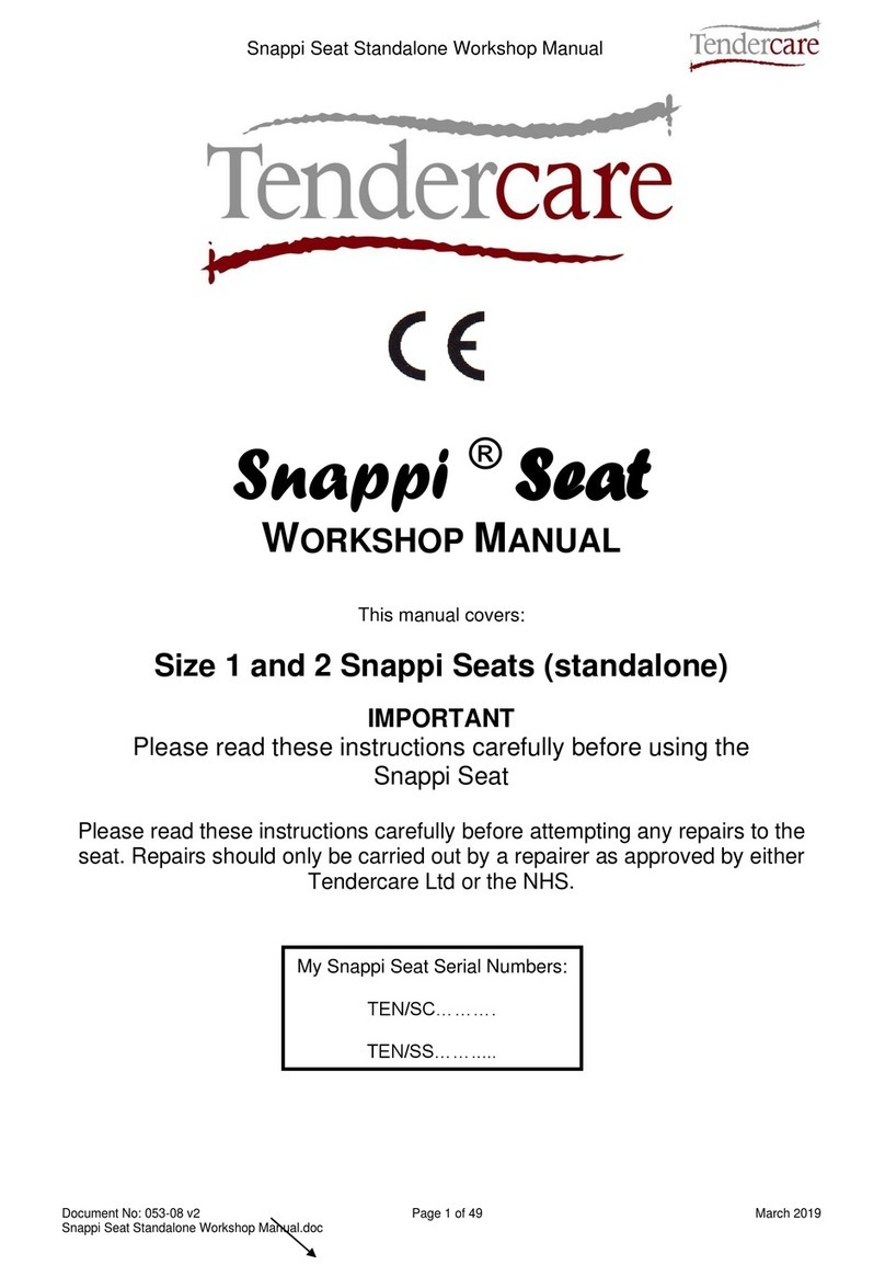 Tendercare Snappi Seat Standalone Workshop manual