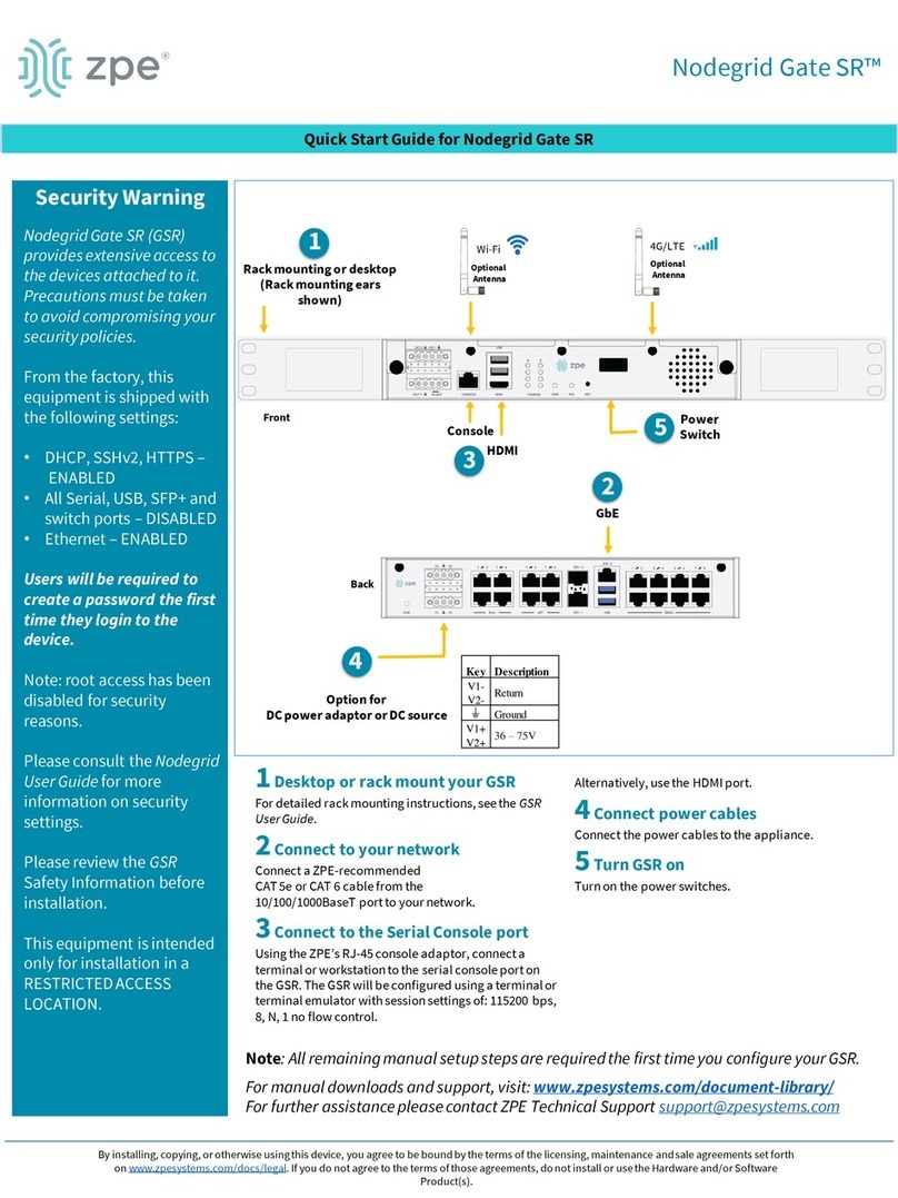ZPE Nodegrid Gate SR User manual