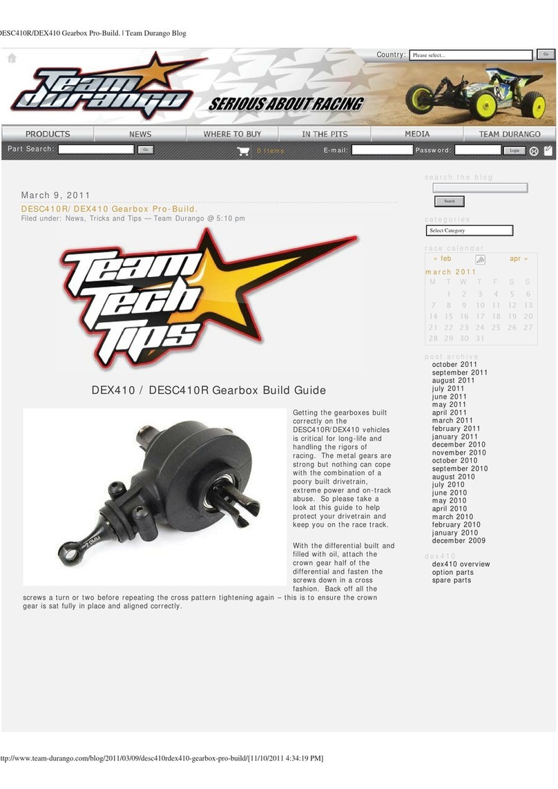Team Durango DEX410 Build guide