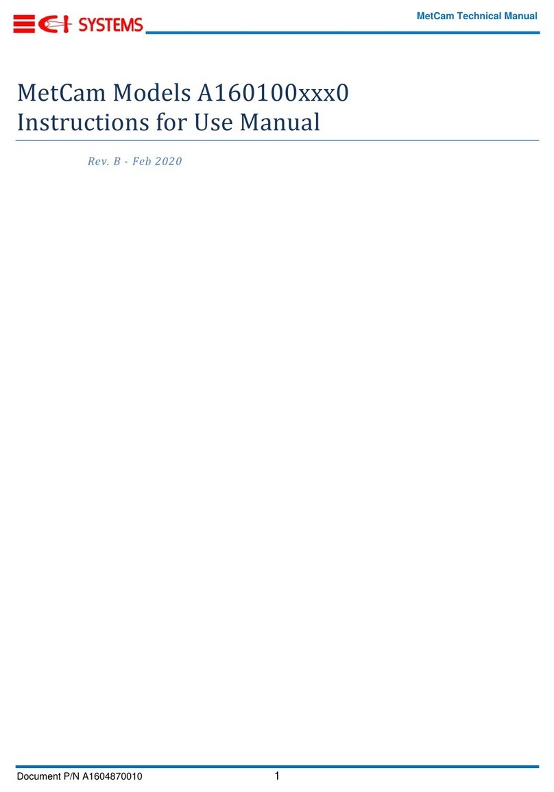 CI Systems MetCam A160100 0 Series Instructions for use manual
