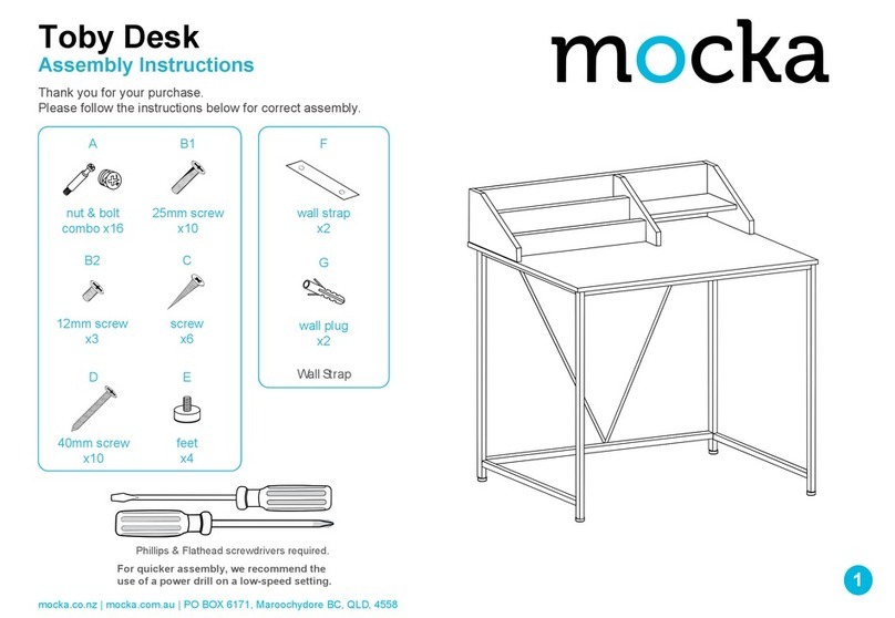 Mocka Toby Desk User manual