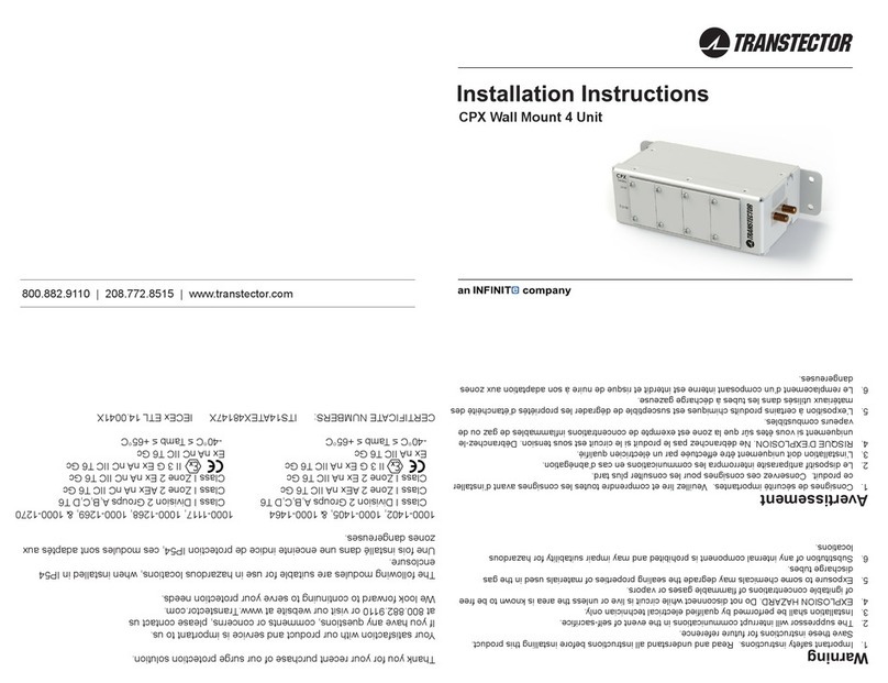 Transtector CPX User manual