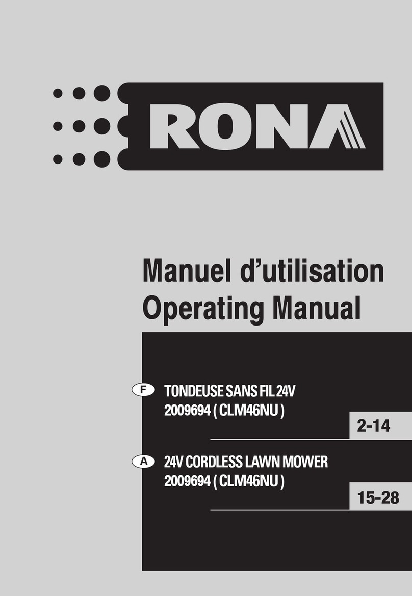 Rona CLM46NU operating manual