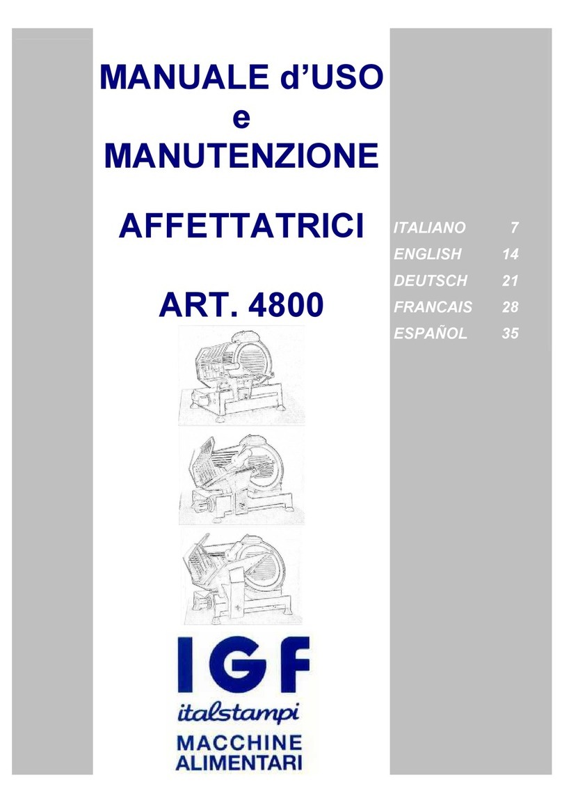 IGF 4800 Manual for use and maintenance