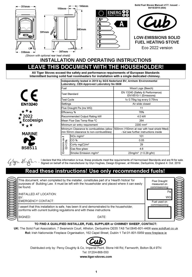 Tiger Cub Installation and operating instructions Tiger Cub Installation and operating instructions