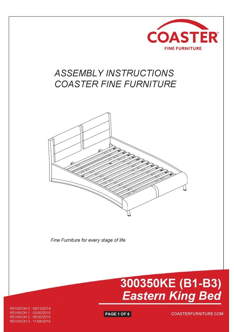 Coaster 300350KE B1 Assembly instructions