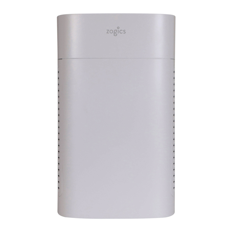 zogics NSpire PRO Premium H13 HEPA user manual
