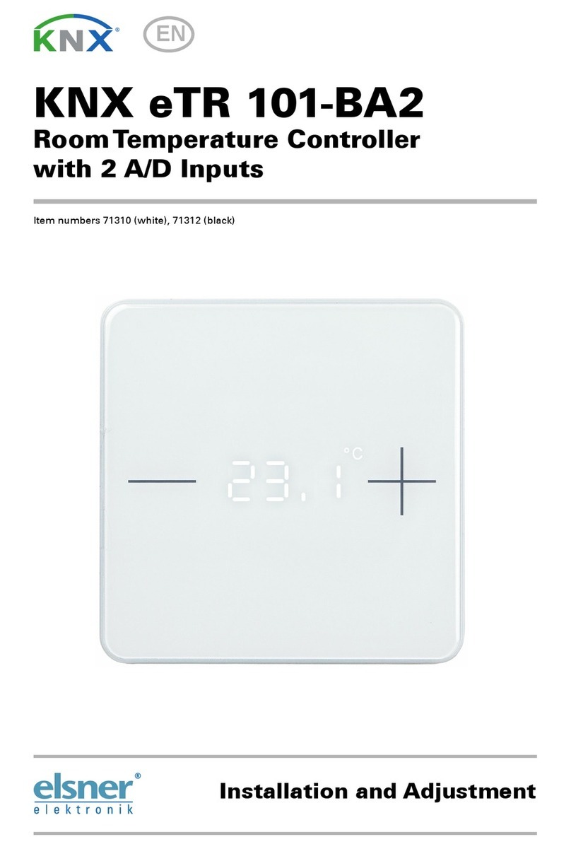 elsner elektronik KNX eTR 101-BA2 Installation and adjustment