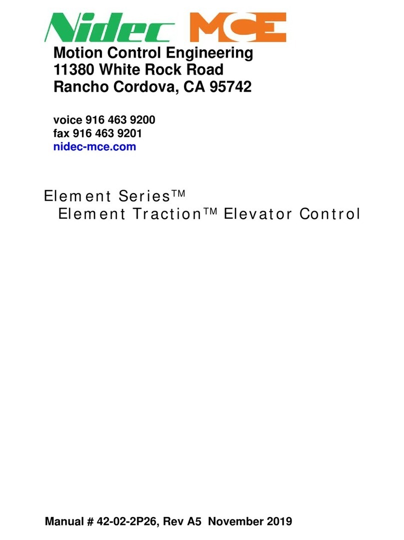 Motion Control Engineering Nidec Element Series manual