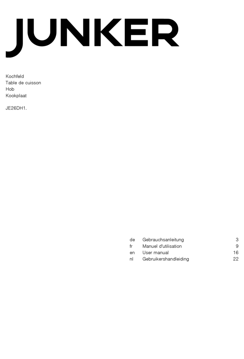 Junker JE26DH1 user manual