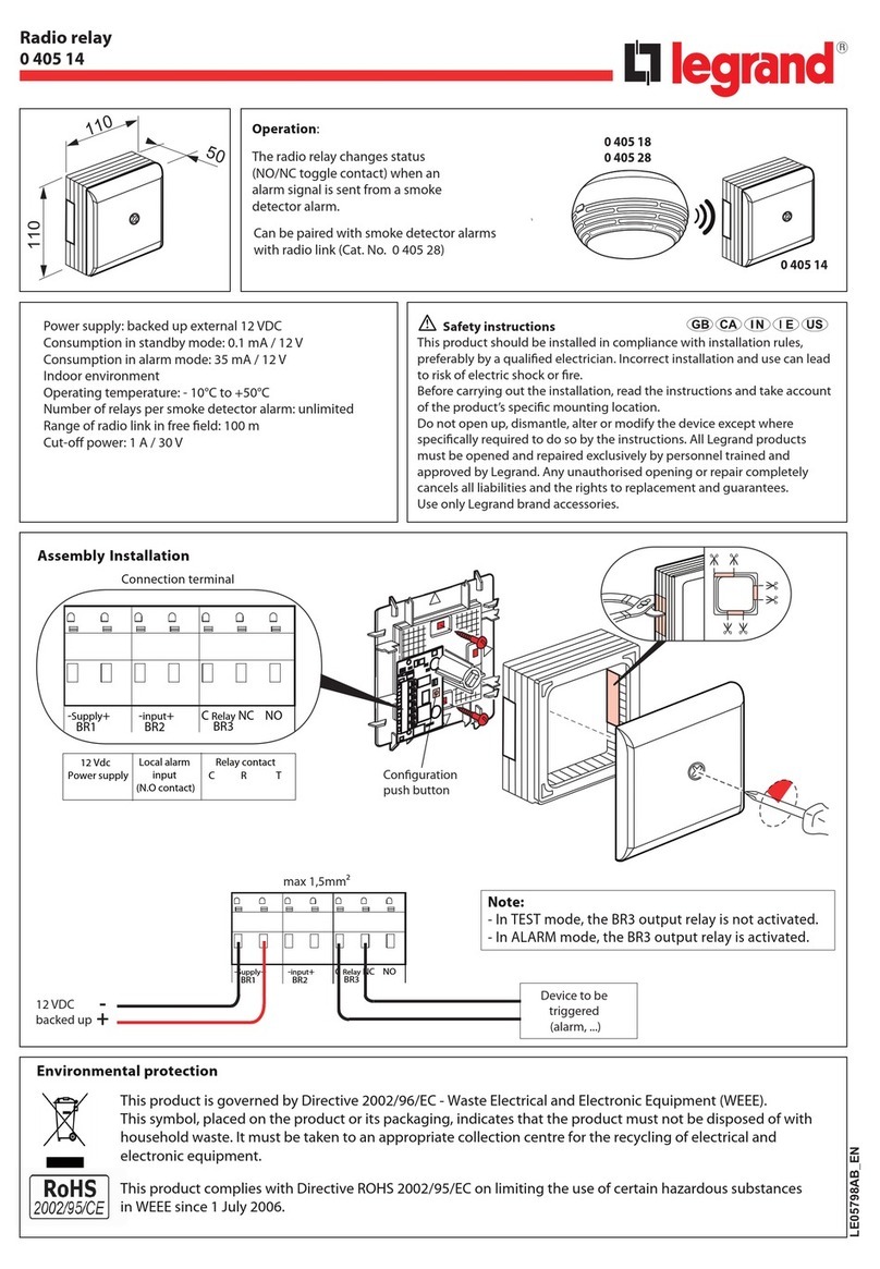LEGRAND 0 405 14 User manual
