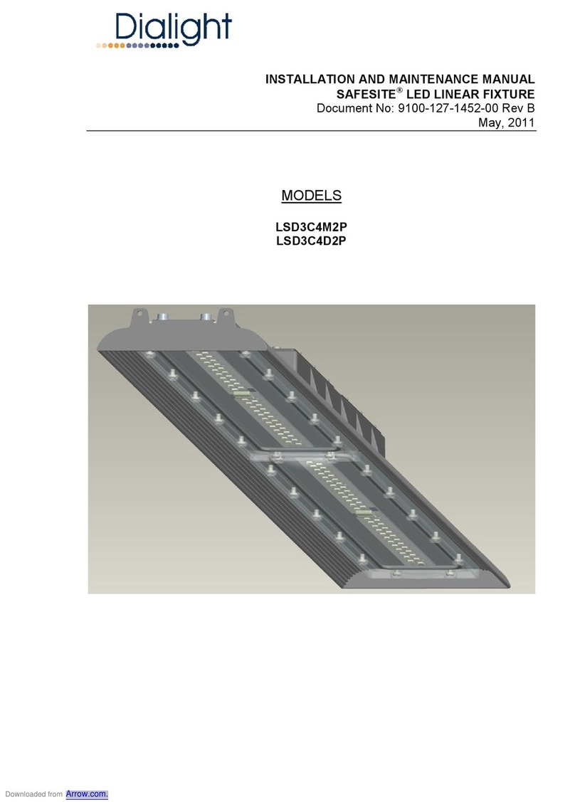 Dialight SAFESITE LSD3C4M2P Installation and maintenance manual