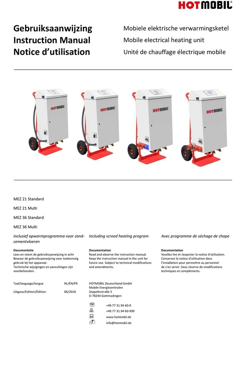 Hotmobil MEZ 21 Standard instruction manual