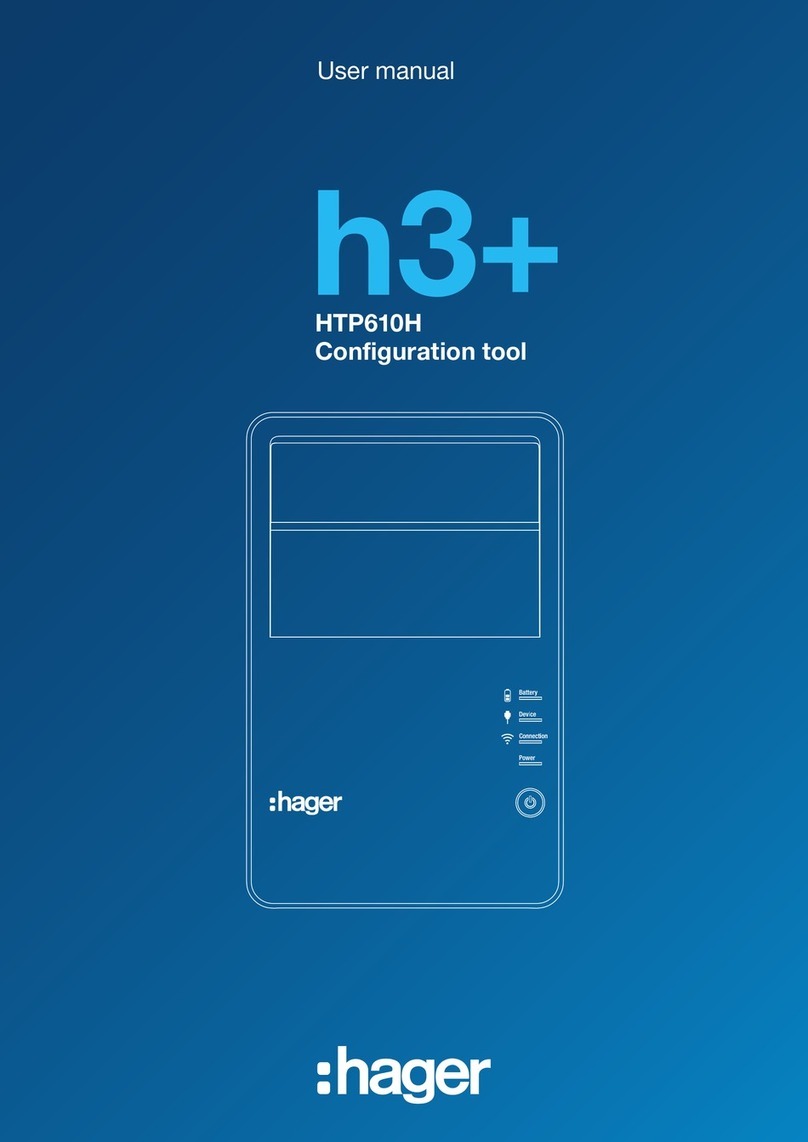 hager h3+ HTP610H user manual