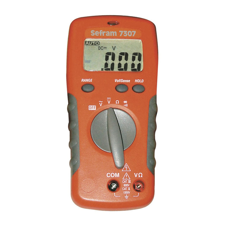 SEFRAM 7307 user manual