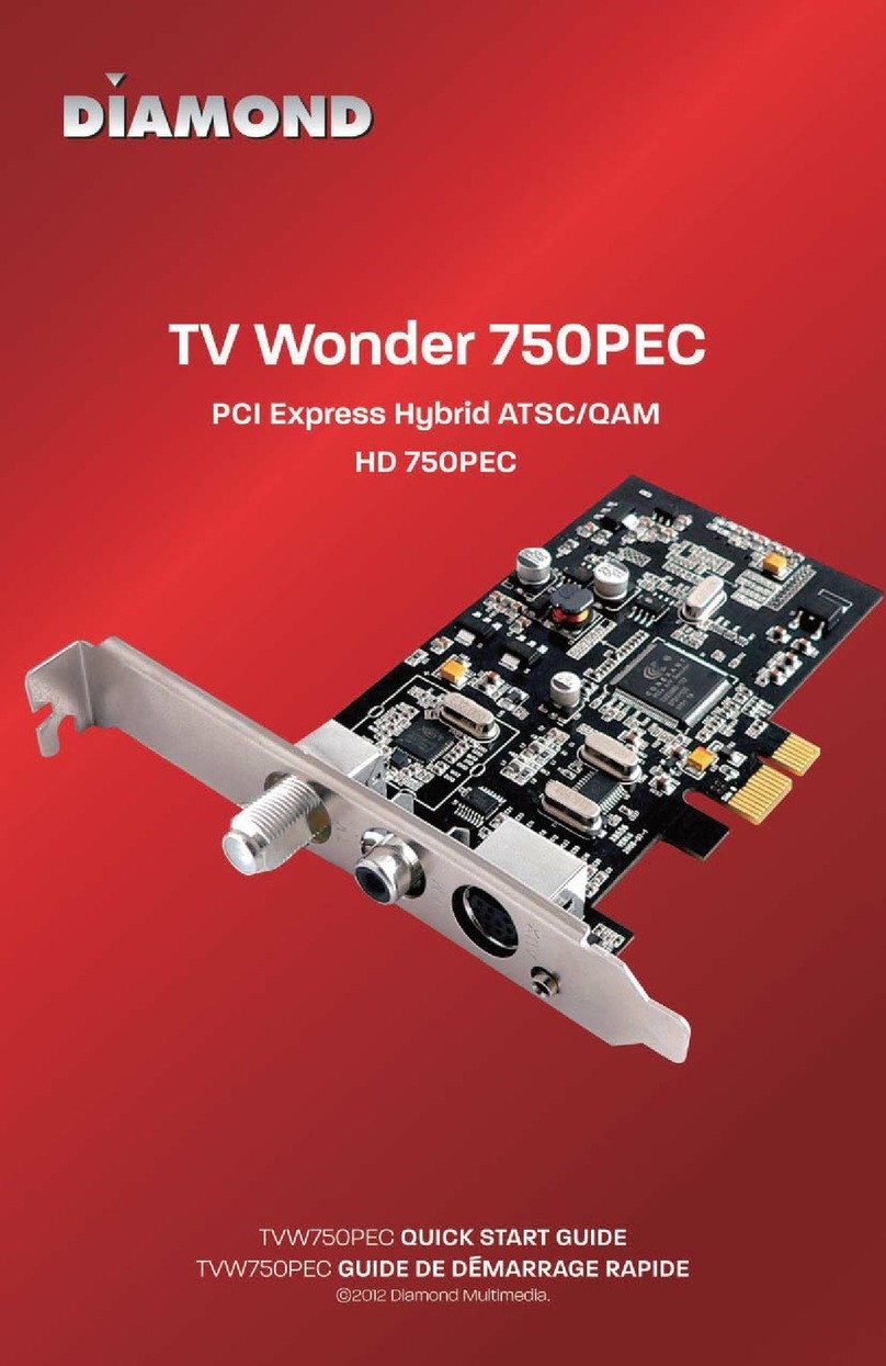 Diamond TV Wonder 750PEC User manual