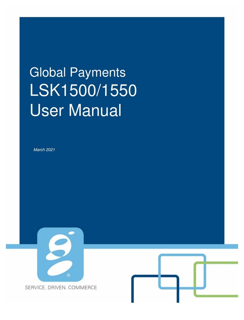 Global Payments LSK1500 User manual