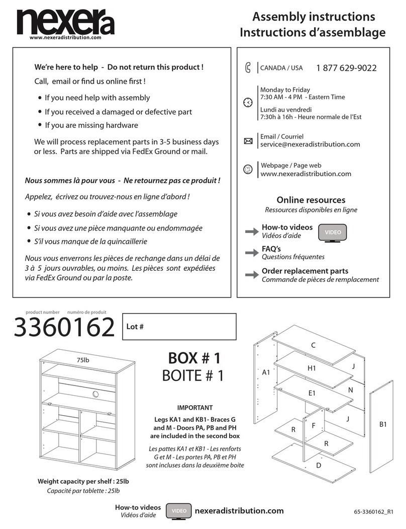 NEXERa 3360162 Assembly instructions