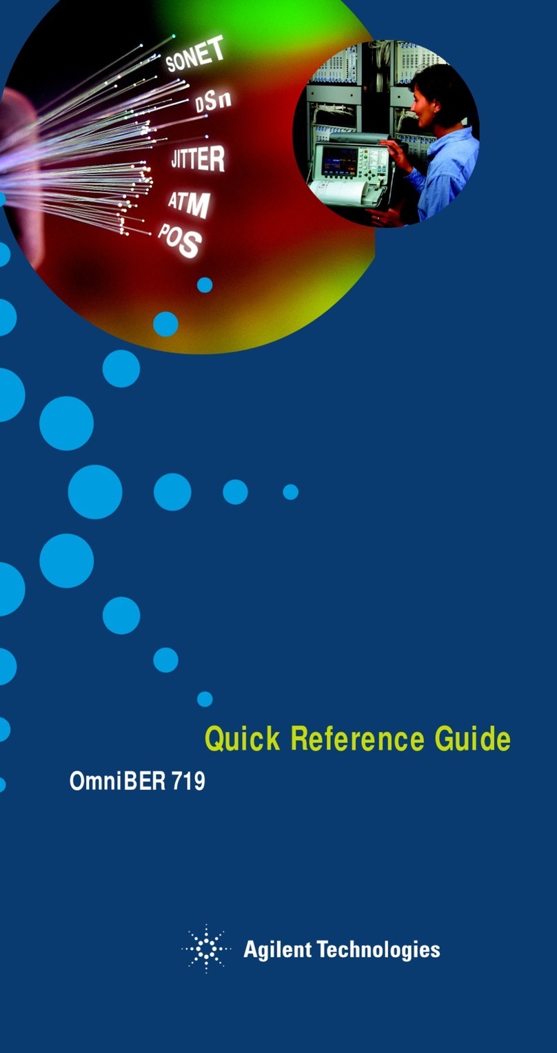 Agilent Technologies OmniBER 719 User manual
