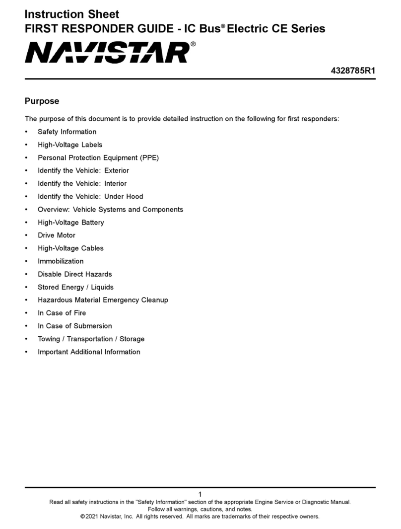 Navistar IC Bus Electric CE Series instruction sheet