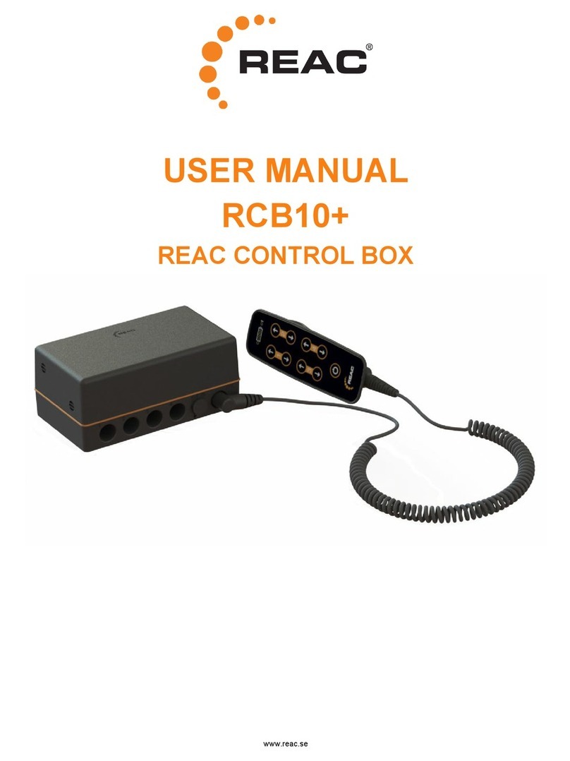 REAC RCB10+ User manual