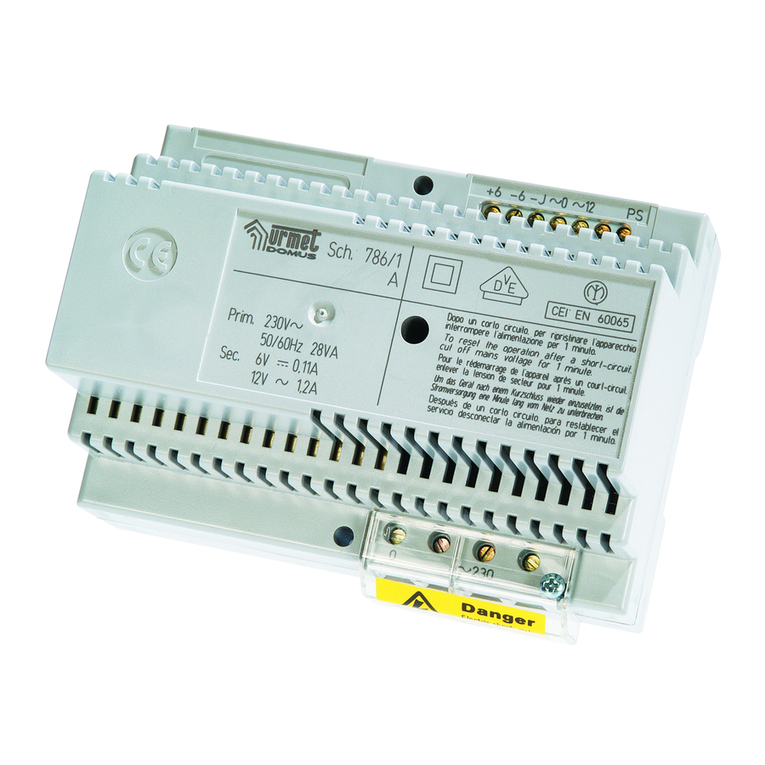 urmet domus 786 Series manual