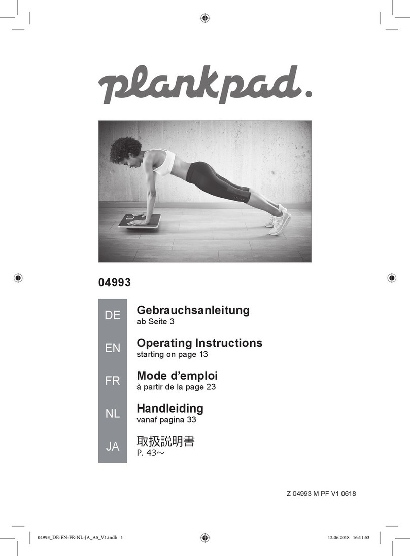 plankpad PHB01 operating instructions