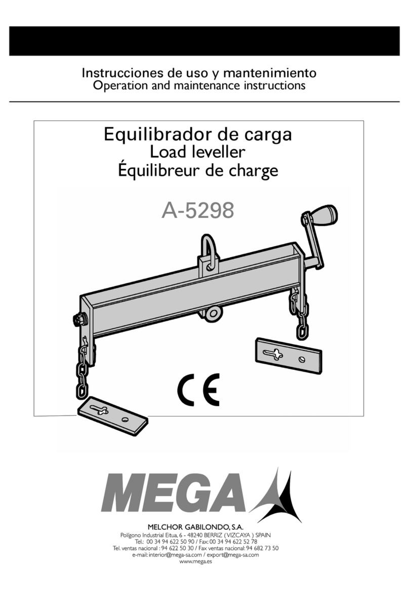 Mega A-5298 Operation and maintenance instructions