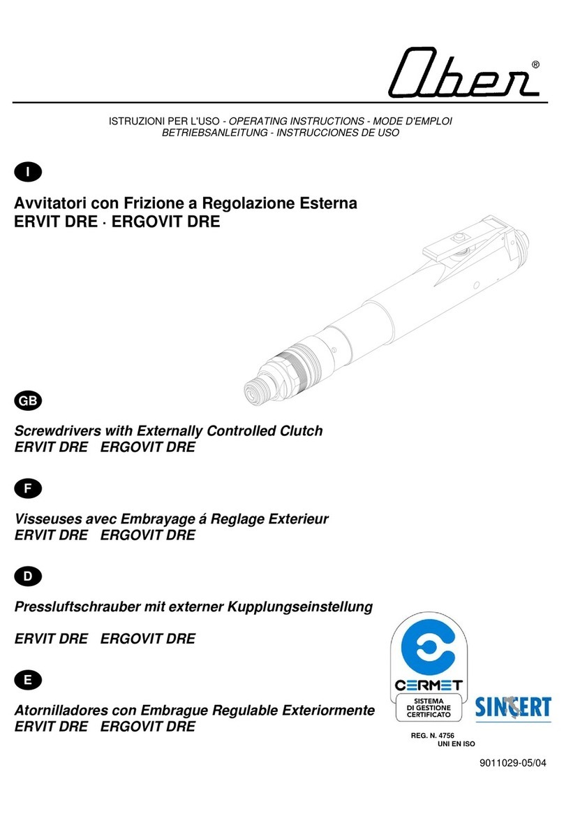 Ober ERVIT DRE operating instructions
